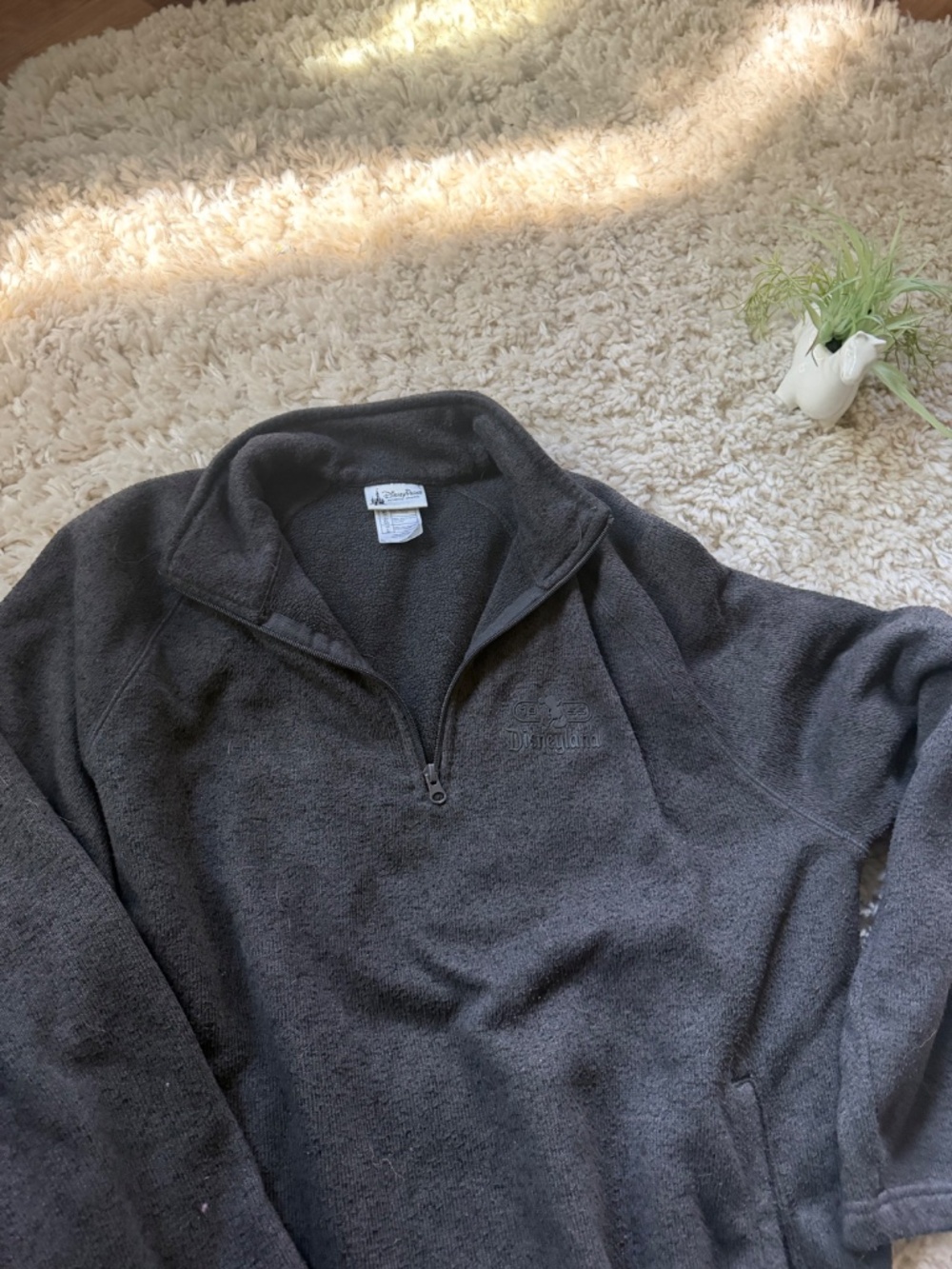 Disney Parks Disneyland polyester half-zip fleece super cute warm women’s pullov - Picture 4 of 6